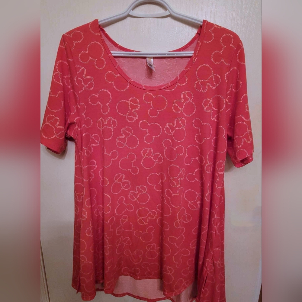 Disney Lularoe Perfect T - Mickey & Minnie Heads - M